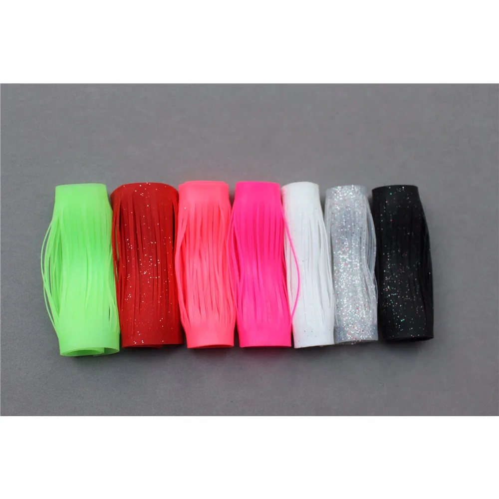 

Tigofly 7 Pcs/Lot Silicone Skirts 6.2cm Ladder Shaped DIY Beard Squid Rubber Thread Fly Tying Materials