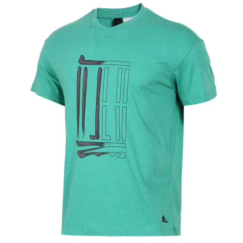 Новое поступление, оригинальные мужские футболки с логотипом Адидас WJ GFX, спортивная одежда с коротким рукавом - Цвет: CV6246