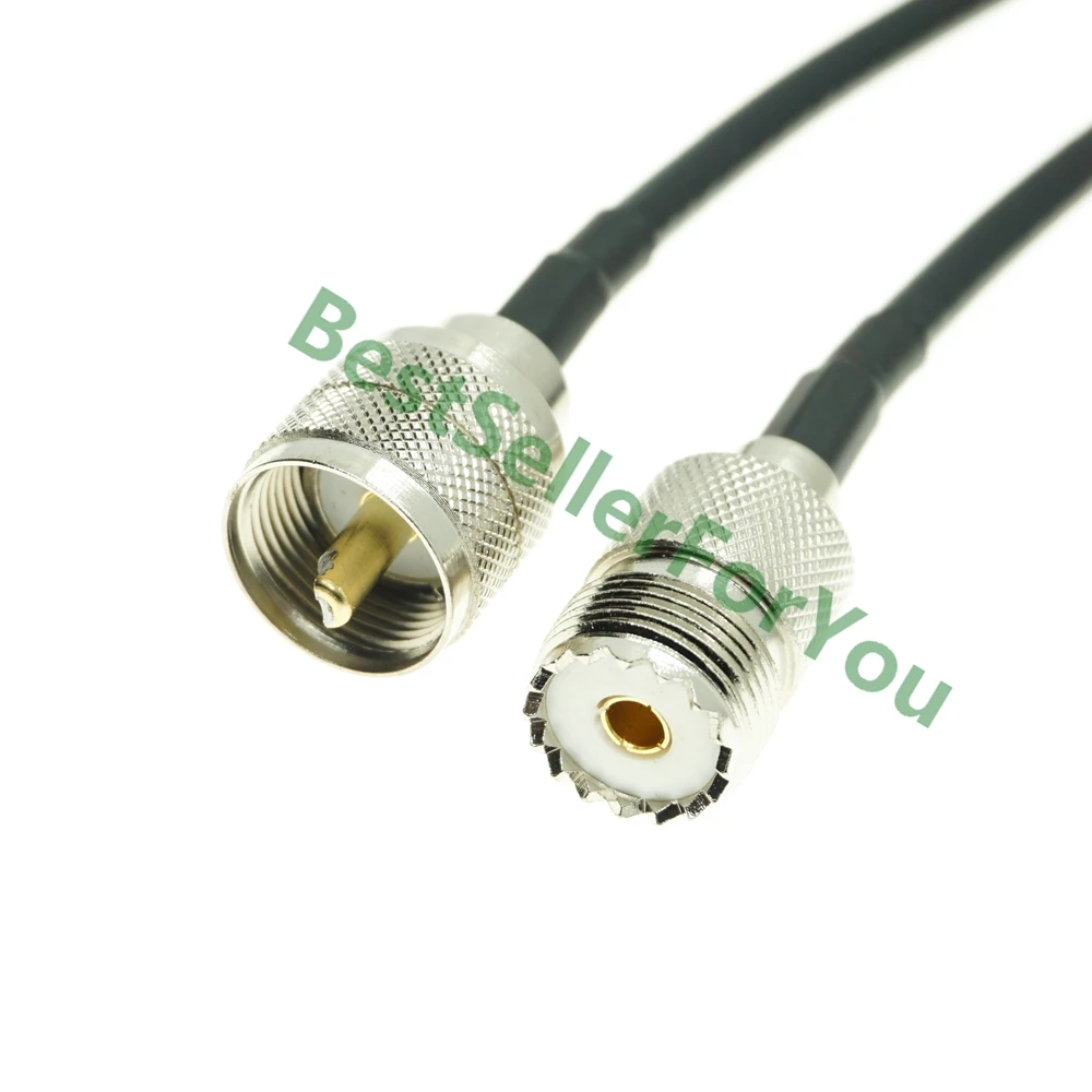 Радиоприемник UHF Male PL259 с разъемом типа SO239 на SO-239 Wi-Fi RG58 соединительный отрезок