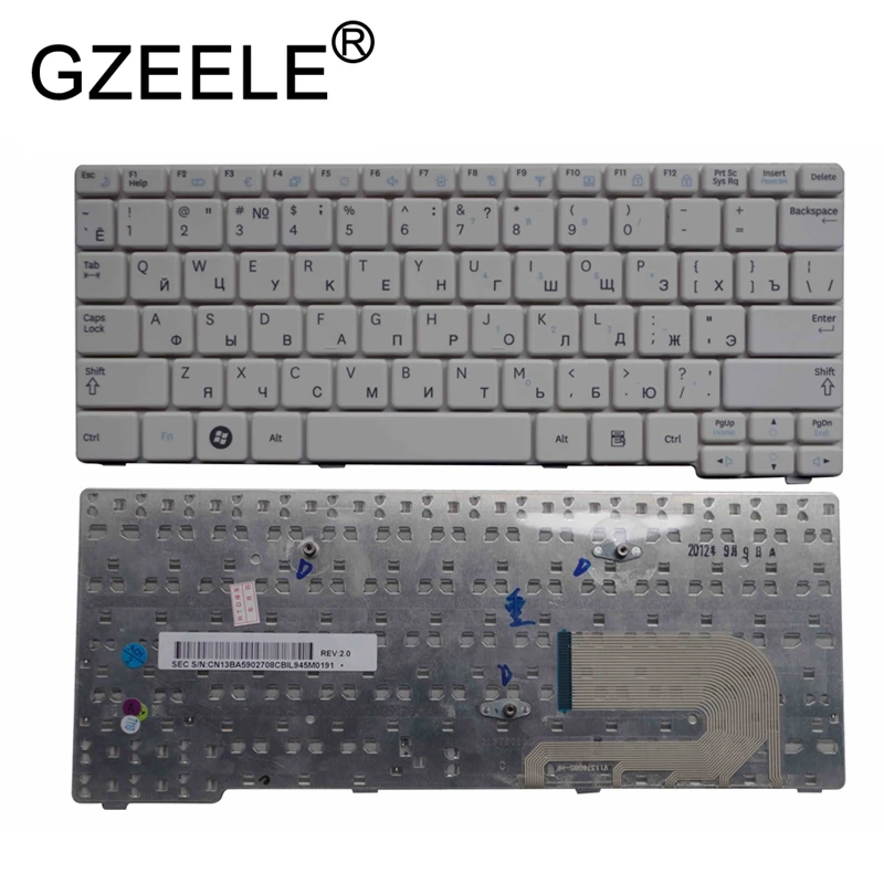 GZEELE RU Клавиатура для ноутбука samsung N145 NP-N145 N150 NP-N150 N148 NB20 NB30 NB30P N143 N145 N148P N148P белый Русский RU
