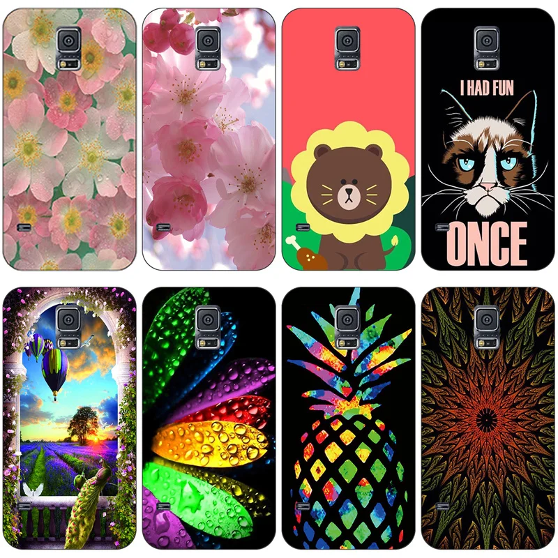Симпатичные из мягкого ТПУ чехол для Samsung Galaxy S5 Mini G800 G900F I9600 силиконовый S 5
