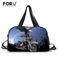 FORUDESIGNS/мужская сумка для багажа с принтом орла, дорожная сумка для мальчиков, большой багажник, мужская легкая сумка для переноски багажа