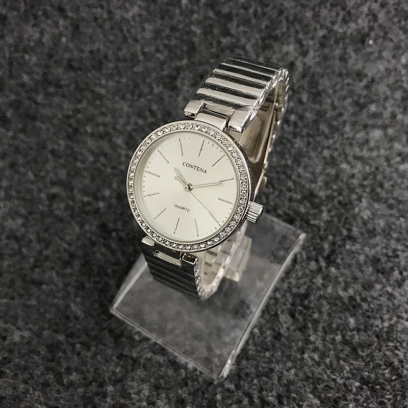 

Contena Fashion Casual men wristwatches quartz stainlees steel strap watches male clocks