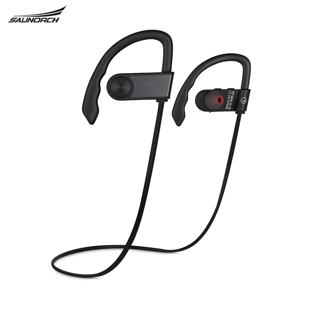 

Saunorch Sports Mini Bluetooth Headset headphone Earphone BH01 Sweatproof Wireless Stereo Handsfree for iPhone 7 Samsung Huawei