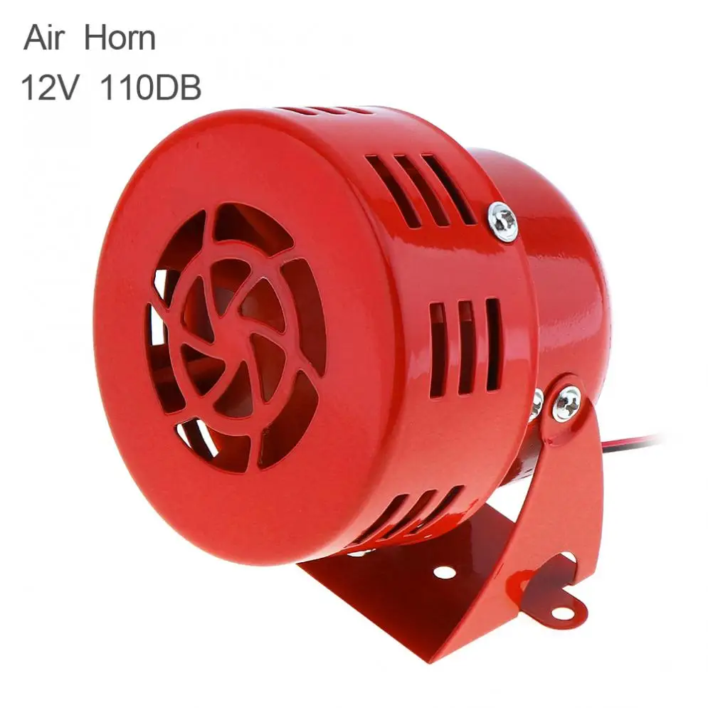 Universal 12V 110dB Metal Red Automotive Motorcycle Horns 