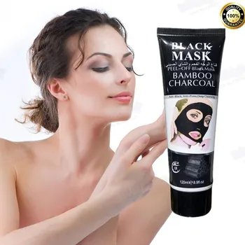 

Strong effect Suction Blackhead Remover face mask for Deep Cleansing Face skin Mite Acne Treatment black mask 120ml/bottle