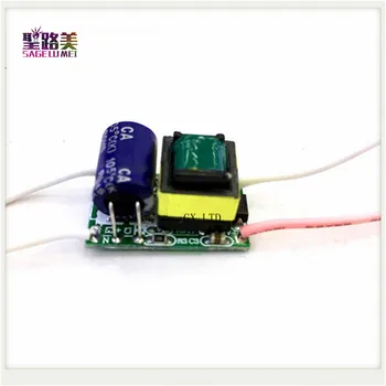 

5PCS 3w Built-in constant current Lighting Transformers Adapter 600MA LED driver power supply 3V-5V 2-1x3W for DIY LED lamp bulb