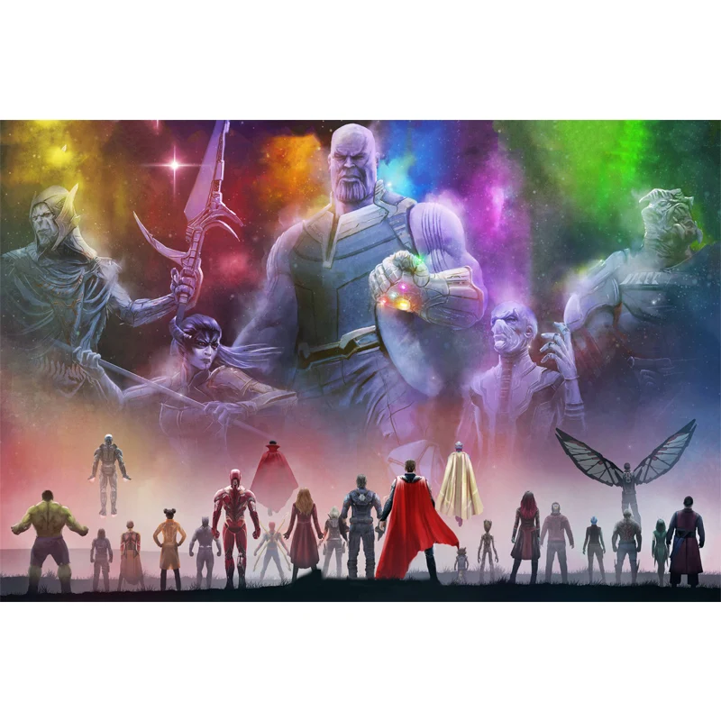 5D DIY Full Diamond Painting Cross Stitch Marvel Avengers Rhinestones