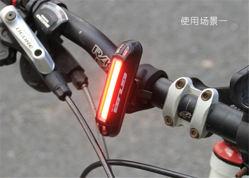Perfect GUB M-38 Newest Bicycle USB Rechargeable LED Light Bike Front / Rear Light Outdoor Cycling Warning Lamp Night Safety Taillight 4