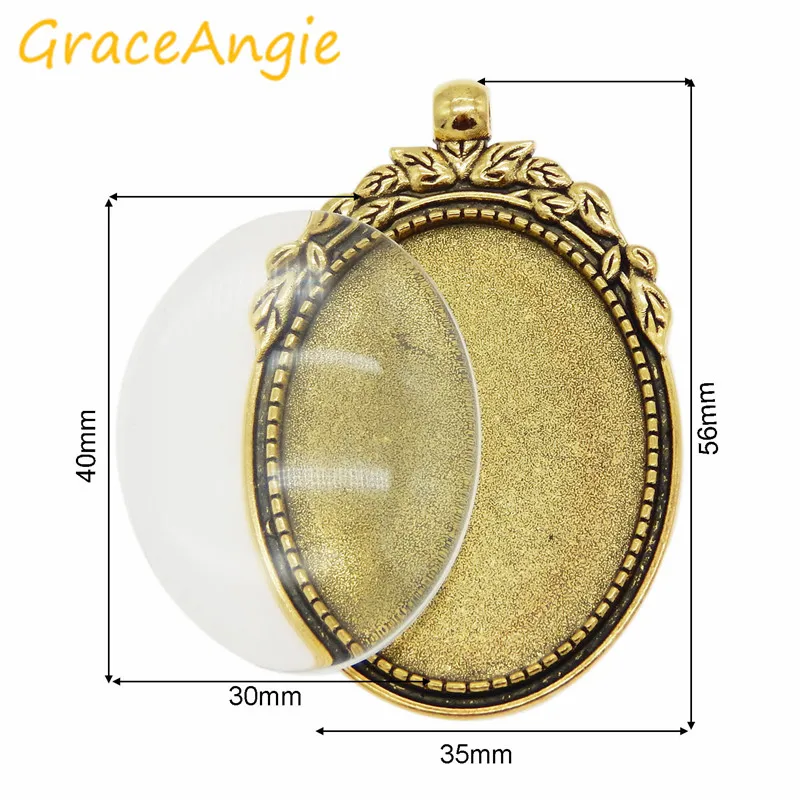 GraceAngie 1 комплу./упак. винтажный романтичный роскошный геометрический Овальный