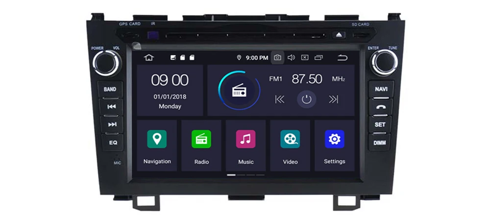 2 Din Car Multimedia Player Android 9 Auto Radio For Honda CR-V CRV 2006~2012 DVD GPS 8 Cores 4GB+32GB Bluetooth WiFi 11