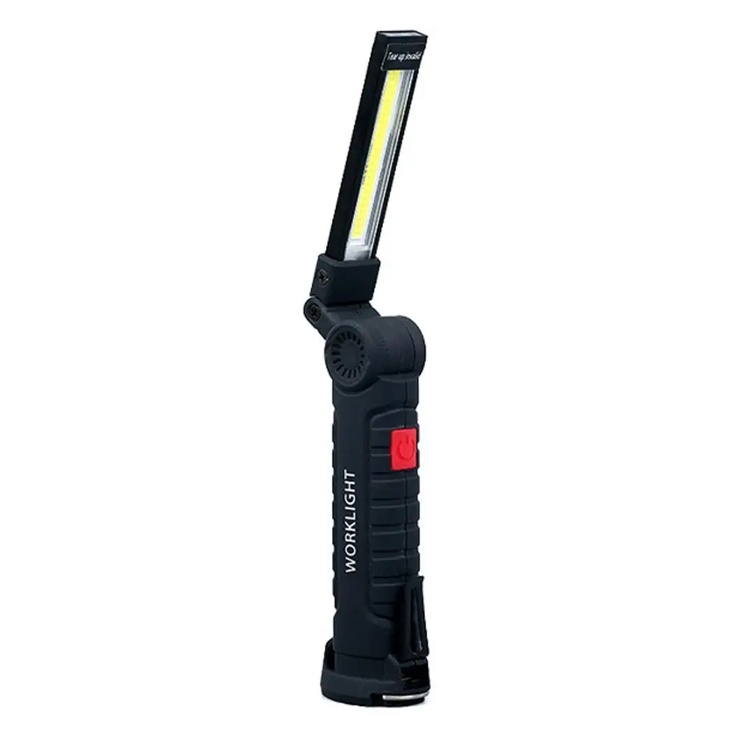

Rechargeable Magnetic Torch Flexible Inspection Lamp with magnet and hook COB+LED Cordless Worklight Foldable light