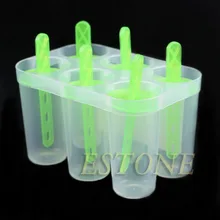 4/6 Cell Pop Popsicle Maker Lolly Mould Tray Kitchen Frozen Ice Cream DIY Mold