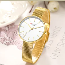 Luxury Gold Quartz Wrist Watches for Women CURREN New Ladies Fashion Steel Mesh Band Clock Female Watches relogios feminino 2019 Luxury Gold Quartz Wrist Watches for Women CURREN New Ladies Fashion Steel Mesh Band Clock Female Watches relogios feminino 2019
