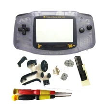 Горячее предложение, фиолетовый цвет, корпус для ремонта объектива CLEFFA, Черная оболочка объектива, чехол для GBANintendo GameboyAdvance w/отвертки