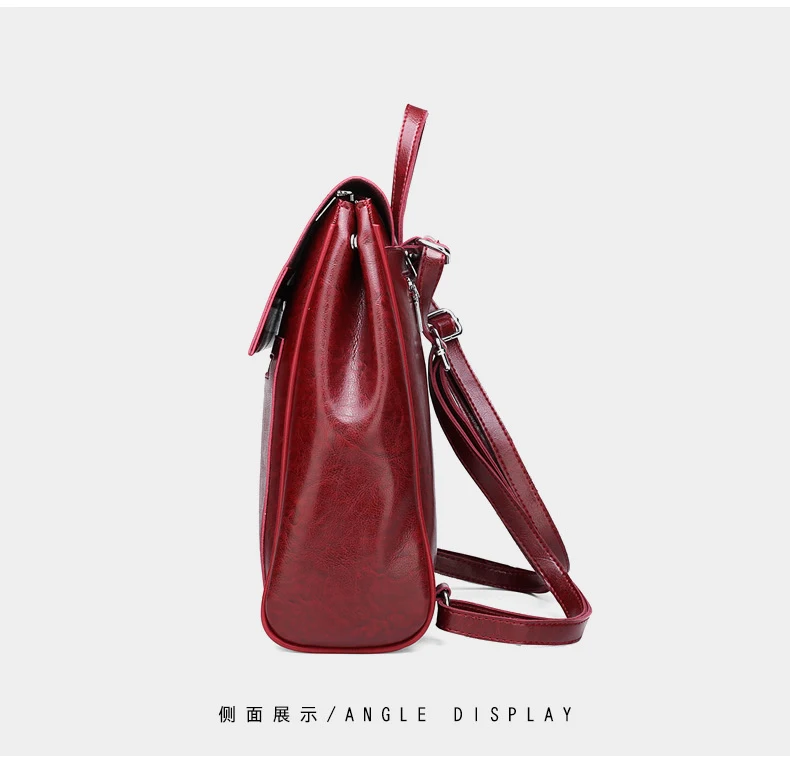 Женский рюкзак из искусственной кожи, повседневный школьный рюкзак для девочек-подростков, многофункциональный рюкзак большой емкости, сумка на плечо