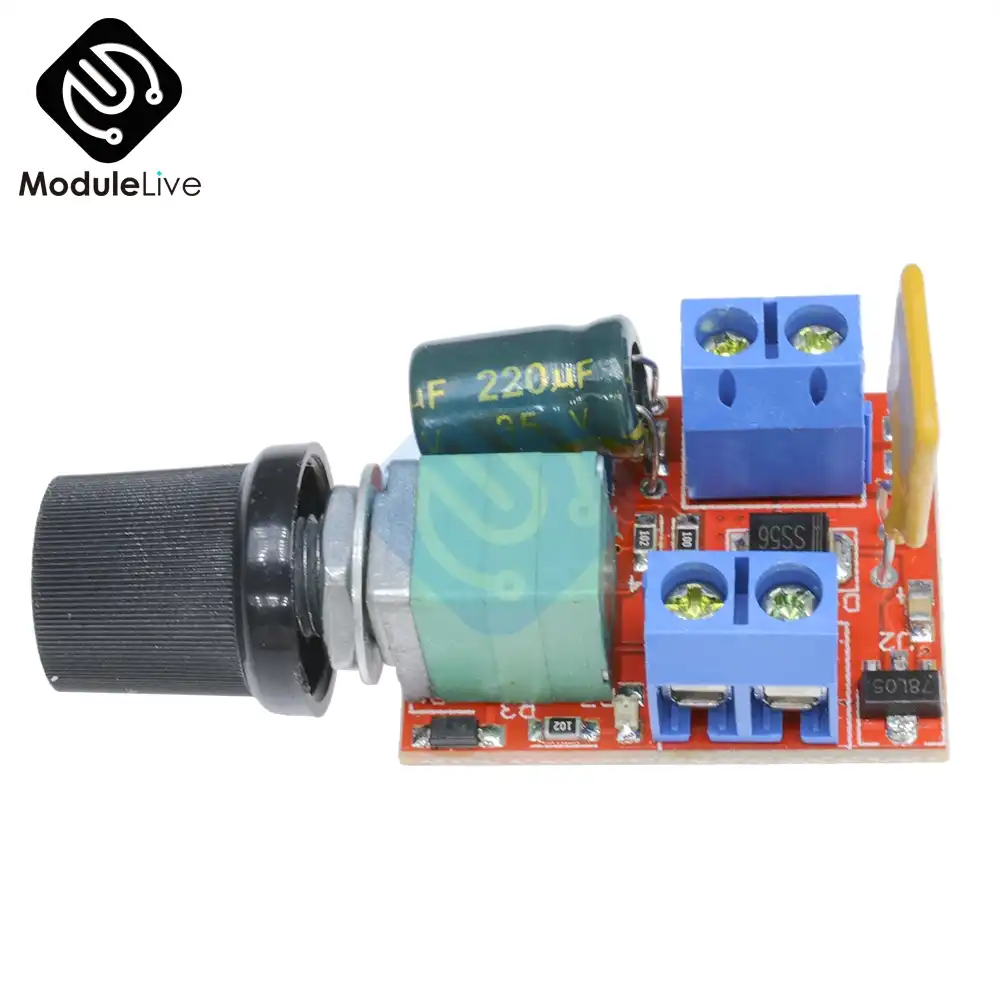 2x Mini DC Motor PWM Speed Controller 5V-35V Speed Control Switch LED Dim PRQ