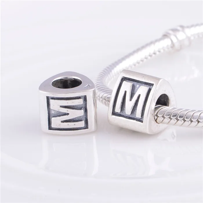 pandora charm initial m pandora charm initial m