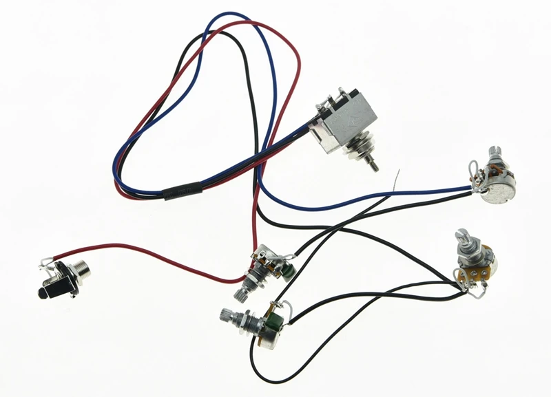 ЛВ встроенный кабель жгут проводов Альфа-500К 16мм горшки 2V2T 3 способ переключателя для Les Паыля