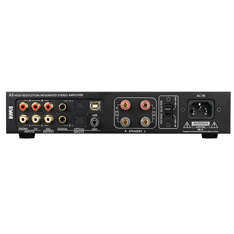 SMSL A8 125 Вт* 2 USB HIFI аудио цифровой усилитель мощности/ЦАП/усилитель для наушников Последние XMOS решение ICE силовой модуль AK4490 DSD512