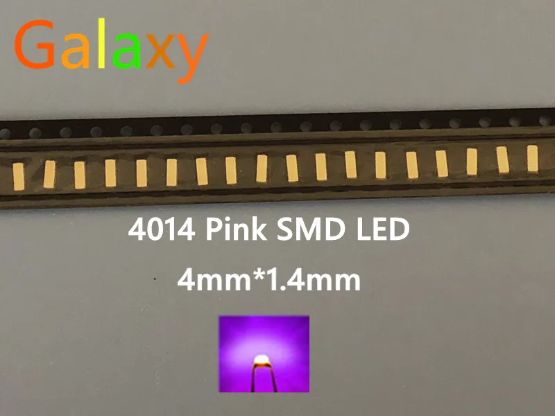 4014 SMD LED pink 30mA 4.0 * 1.4 0.65mm super bright free shipping/200PCS | Лампы и освещение
