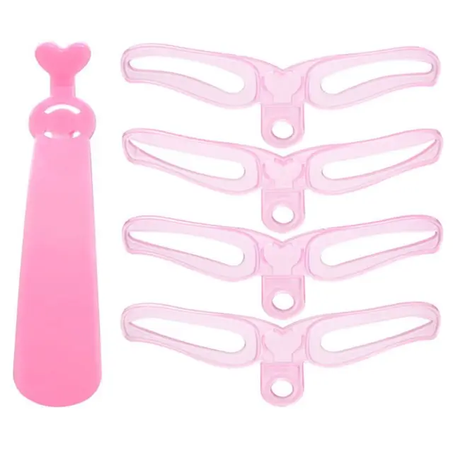 Cheap 8 In 1/4 In 1 Reusable Eyebrow Shaping Template Helper Stencils Kit Grooming Card Defining Makeup Drawing Guide Cosmetic Tools