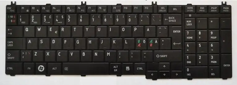 For Toshiba Satellite C670 L650 L650D L670 L670D L755 L775 Keyboard Swiss German