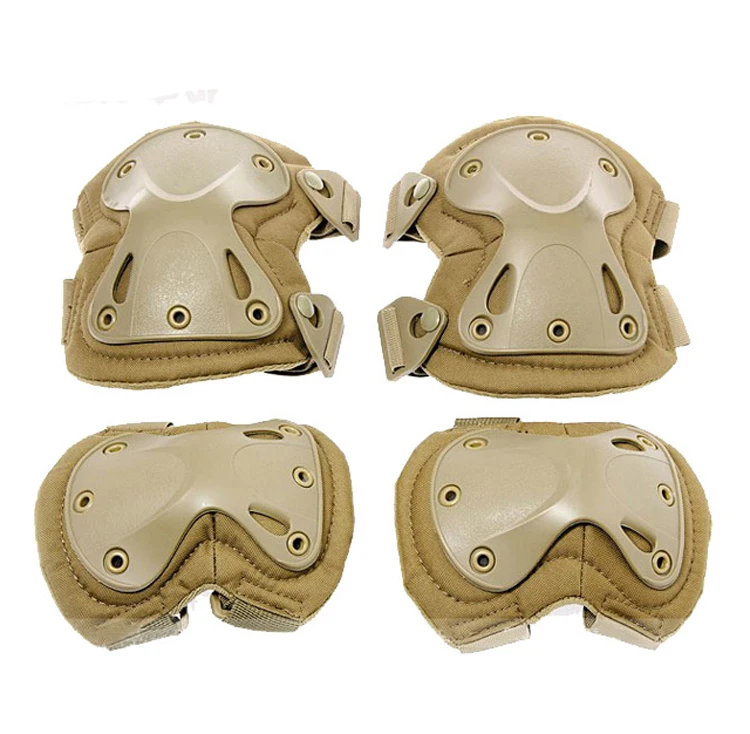 Tactical Military Elbow /& Knee Pads SWAT Airsoft Hunting Shooting CS Combat Set
