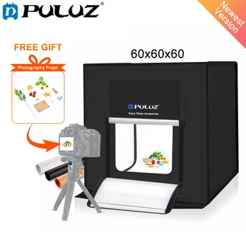 

60*60cm Portable Mini photo studio box softbox 60W White Light Photo Lighting Studio Shooting Tent Box Kits 24 light box