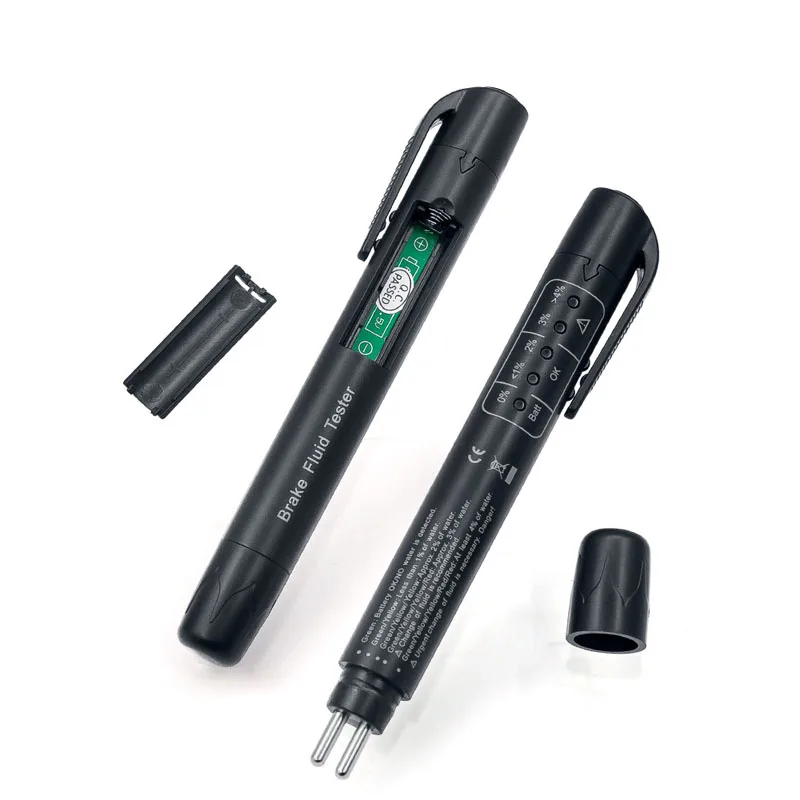 Universal Auto Bremsflüssigkeit Tester Stift Öl 5 LED Detektor Diagnosewerkzeug