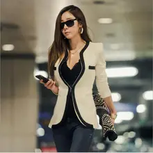 Women’s Blazers And Jackets New Long-sleeved Small Women Suit Version Slim Ladies Blazer White and Black Casual Blazers