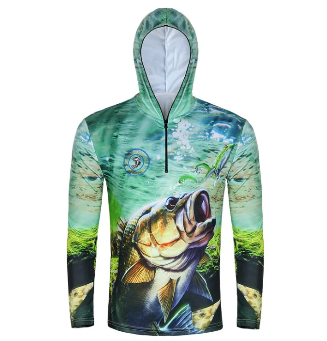 

Spring and autumn new outdoor fishing LULI2 clothing printing windproof anti-UV quick-drying fishing sunscreen clothing