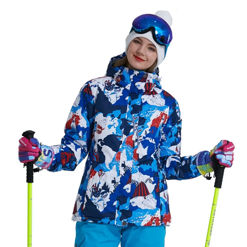 

Women Outdoor Ski Winter Waterproof Windproof Thicken Warm Snow Clothes Ski Coats Jacket for Skiing And Snowboarding