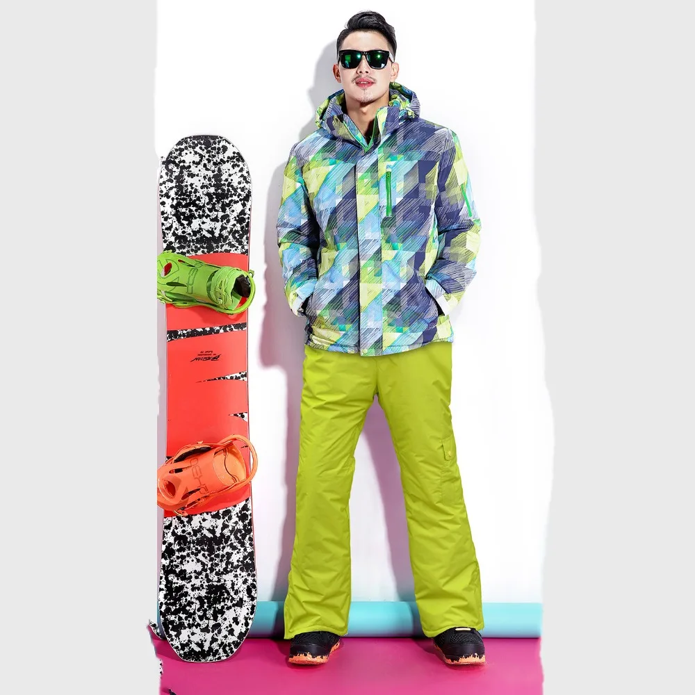Популярный лыжный костюм для мужчин, зимний,, ветронепроницаемый, водонепроницаемый, Термальный, мужской, для снега, брюки, наборы, для катания на лыжах и сноуборде, лыжная куртка для мужчин
