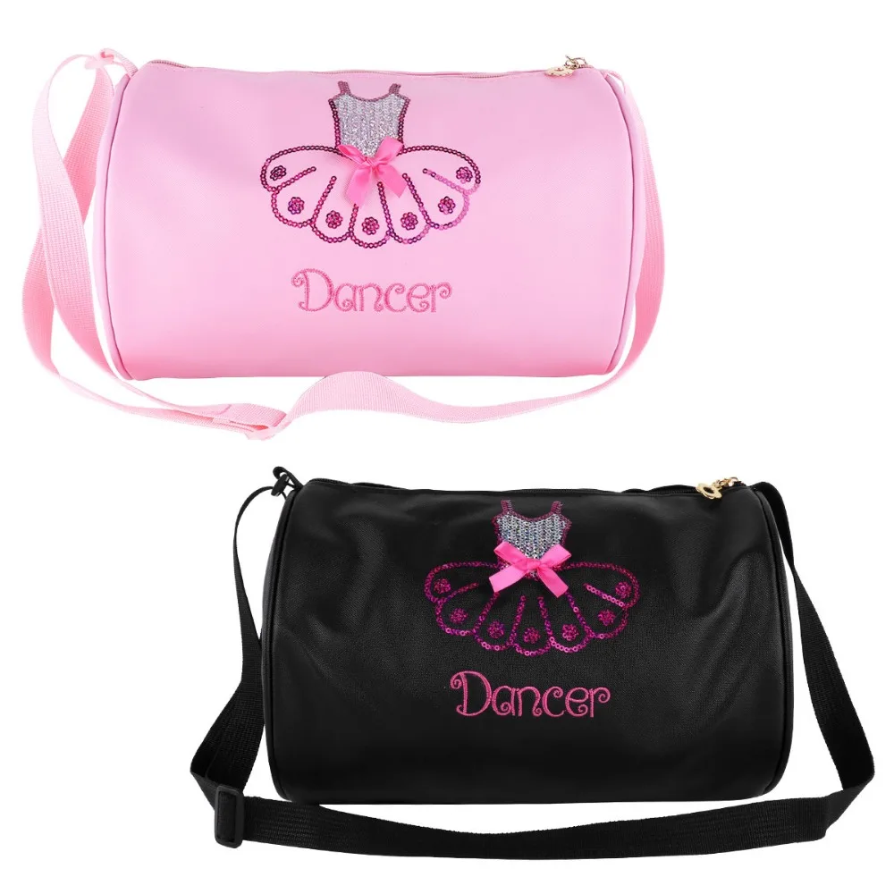 Подростков дети девочки плеча мешки для балетной одежды с блестками Спортивный Спортивные рюкзаки рюкзак вышитые сумки школьная сумка ранец