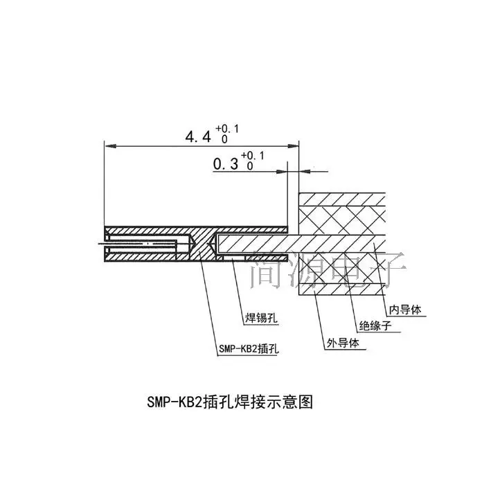 SMP-KB2 RF Joint 50 евро SMP Head RF коаксиальный разъем сварной 086 полугибкий кабель