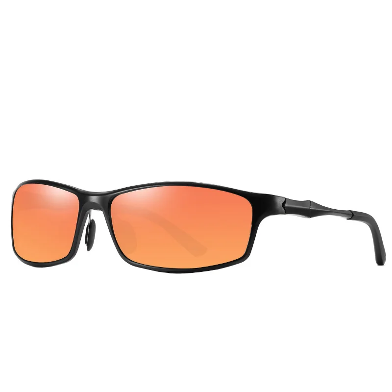 Поляризованные мужские солнцезащитные очки Gafas Алюминий-алюминиево-магниевого сплава, оправа UV400 Для мужчин очки для рыбалки на открытом воздухе Драйв Верховая езда кемпинговые очки с футляром