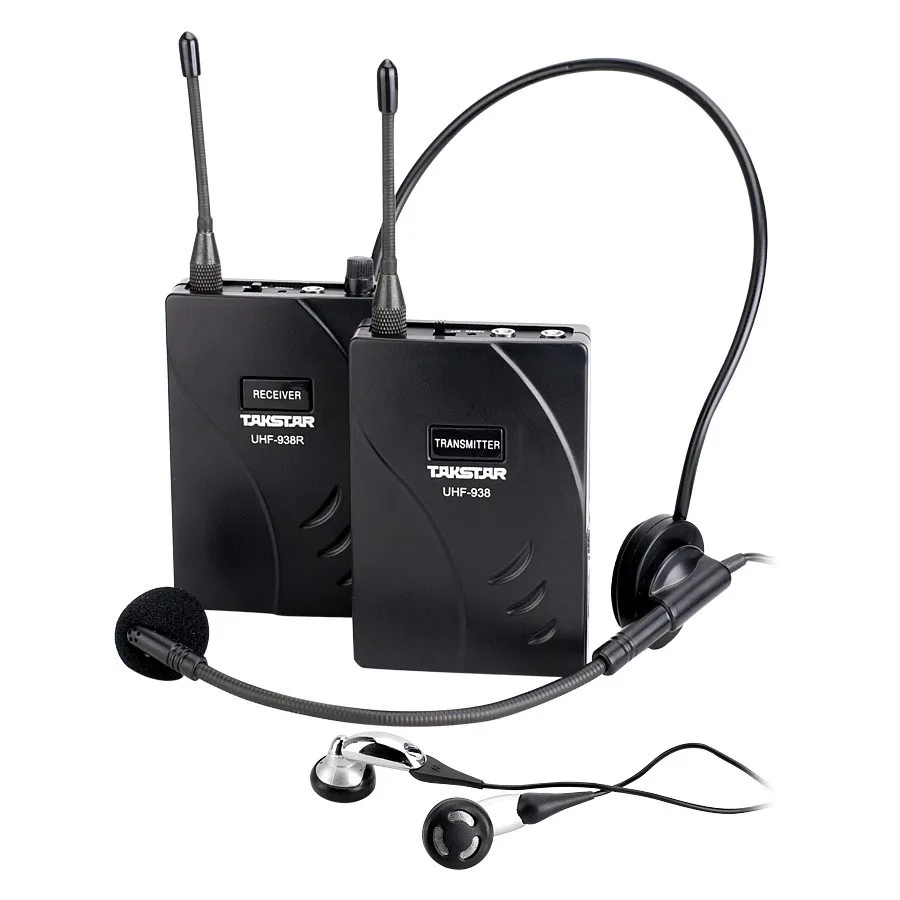 Takstar UHF-938 Wireless Tour Guide System Transmitter Receiver Wireless Earphone For Teaching,Conference,On-Stage Monitoring