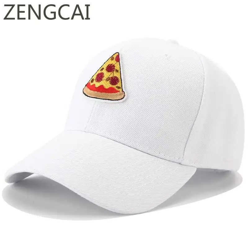 

Harajuku Trucker Cap Funny Pizza Dad Hat Embroidery Snapback Baseball Caps Korean Hip Hop Hats For Women Men Summer Casual Style