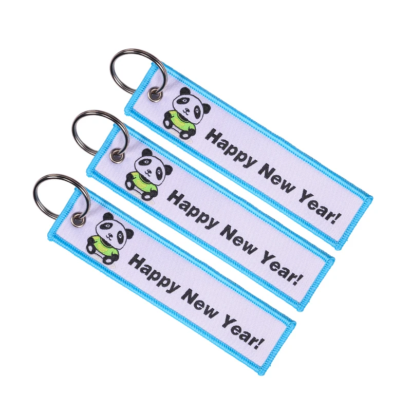 Fashion Christmas Gift Keychain  Lovely Panda Key Chain Motorcycles and Cars FashionableWoven Key Fobs Jewelry for Biker Lovers (5)