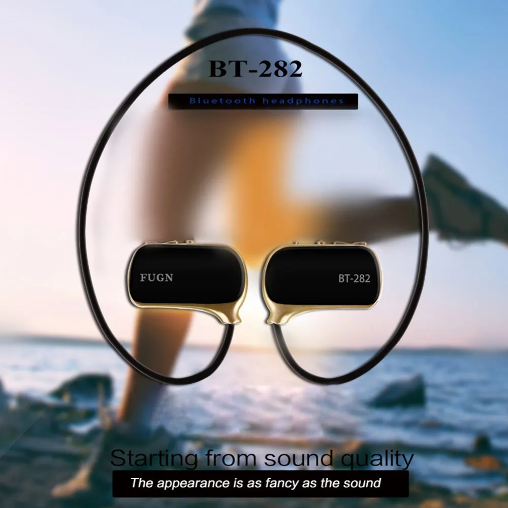 New Wireless Bluetooth Earphone headphones Ear hook waterproof headsets Blutooth Sports earphones with mic Headphones for phone