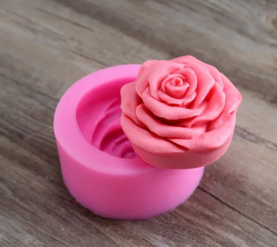 

New Product!!1pcs Rose (H0191) Silicone Handmade Soap Mold Crafts DIY Mould