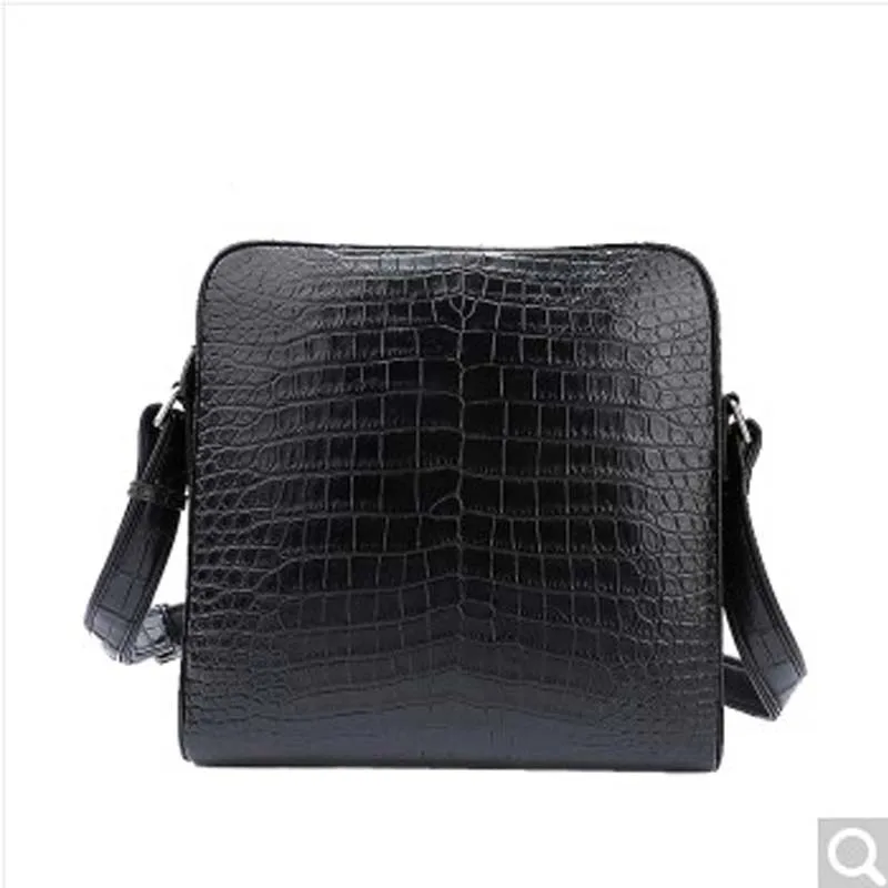 

feikebeike 2018 crocodile new imported Thai real Alligator skin men's shoulder bag cross-bag high-end air quality products