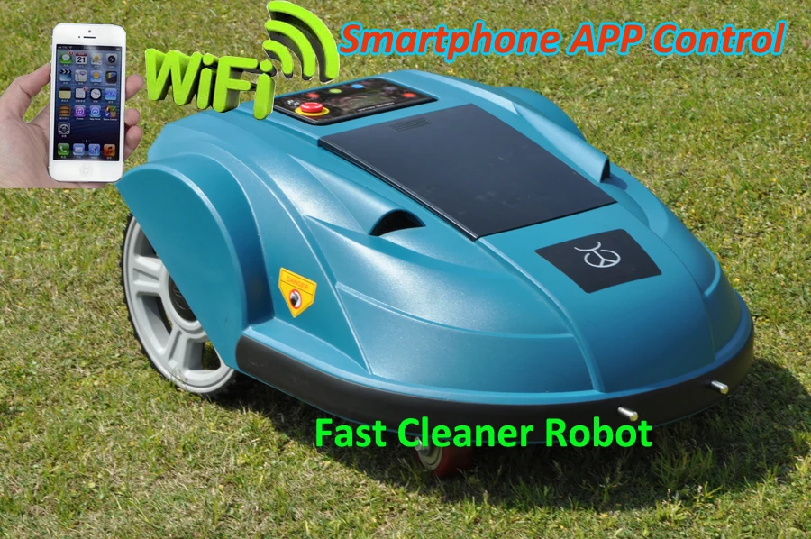 

Newest Third Generation Smartphone WIFI App Control Robot Garden Tool ,Lawn Mower Robot updated with Water-proofed Charger