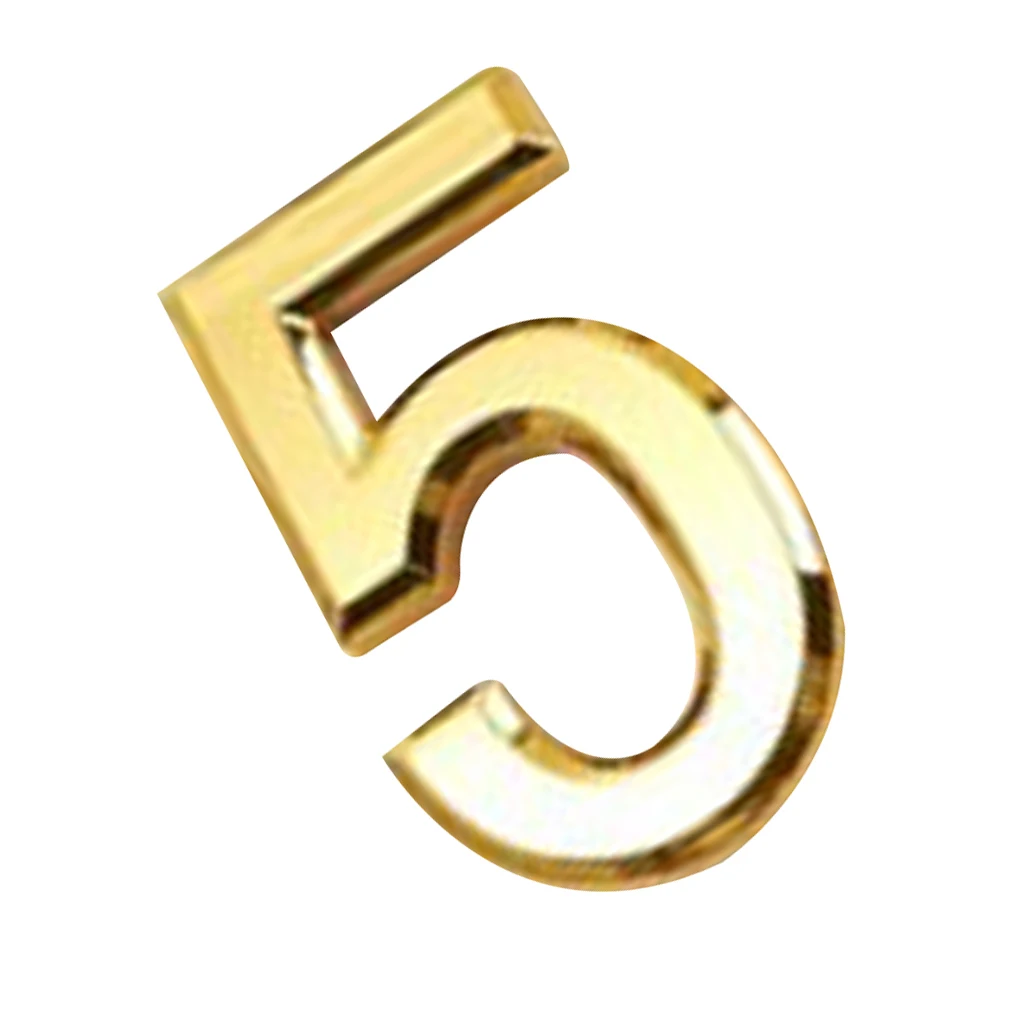 2pcs Door Number Room Plate Address Office Home Furniture Decorative Digit Plaque House Numbers Hotel Sign Tabs 2 5