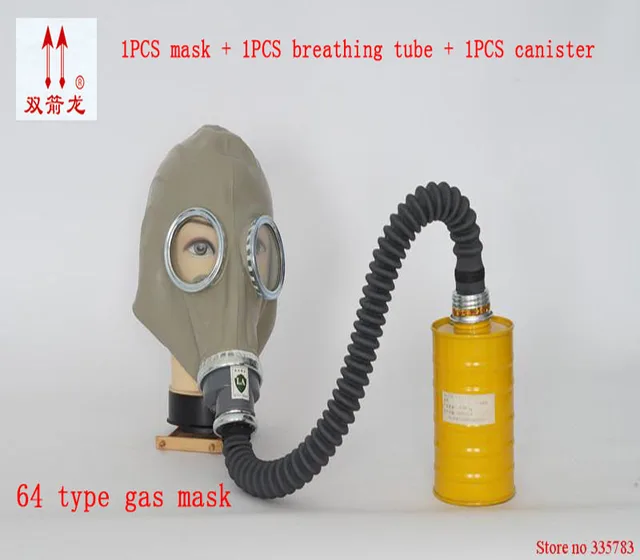 gas mask Respirator full face mask Rubber gas mask + 0.5 Meter Tube + One Filter Canister Gas
