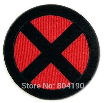 

3.5" X-MEN STORM Red/Black "X" Logo Costume Shoulder Animate Film Movie TV Embroidered LOGO Iron On Patch Goth Punk Rockabilly