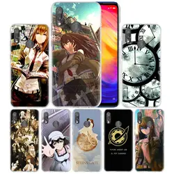 Steins Gate Аниме Чехол Для Сяо mi красный mi Go Примечание 7 6 6A Pro S2 5 5A 4X mi A1 A2 9 mi x 3 5G 8 lite играть F1 жесткий чехол для телефона PC Новый