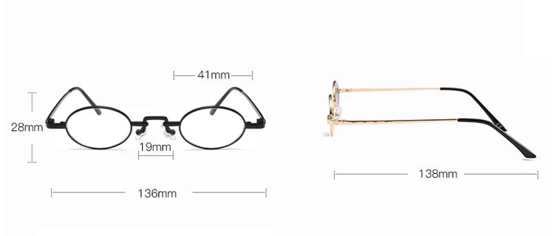 Kachawoo мини овальные очки Оптические Мужские аксессуары металлическая оправа прозрачные линзы маленькие круглые оправы для очков женские ретро
