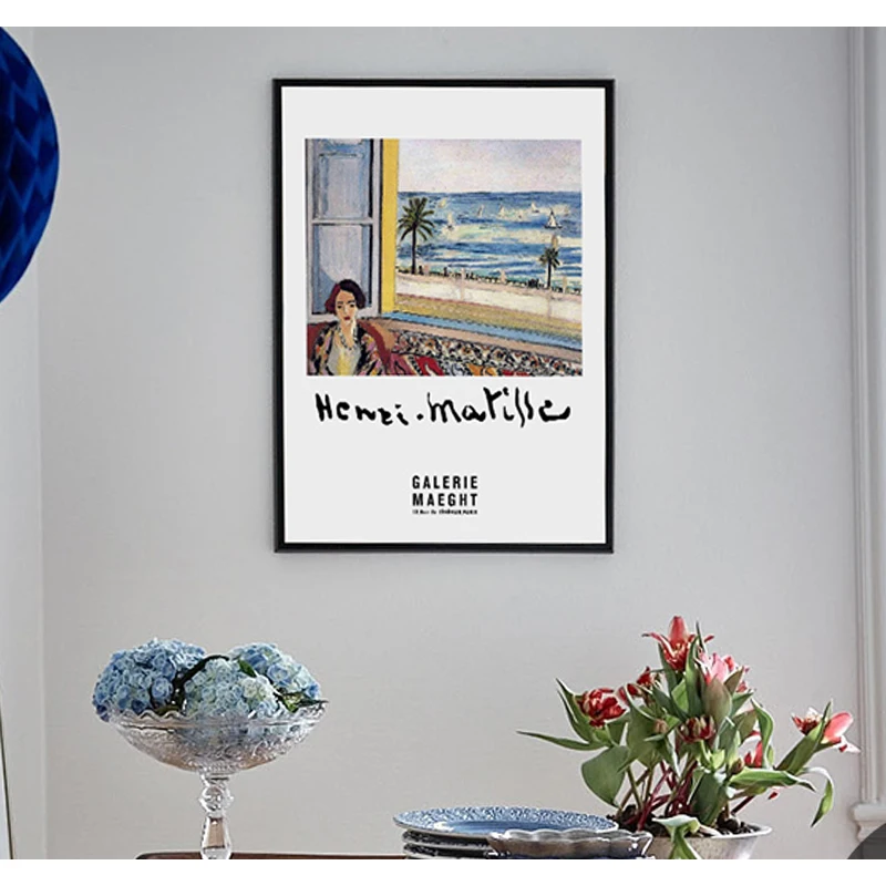 Portrait Canvas Painting Henri Matisse Wall Art Poster Vintage Decoration Home Print Pictures  (3)
